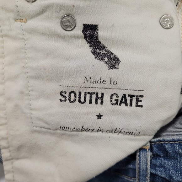 AG Adriano Goldshmied Blue The Bonnie Relaxed Denim Jean Cut Off Shorts Size 32 - Picture 11 of 11